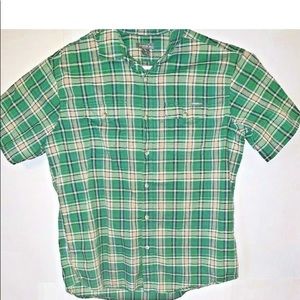 Eddie Bauer Mens Multicolor Plaid Flannel Button